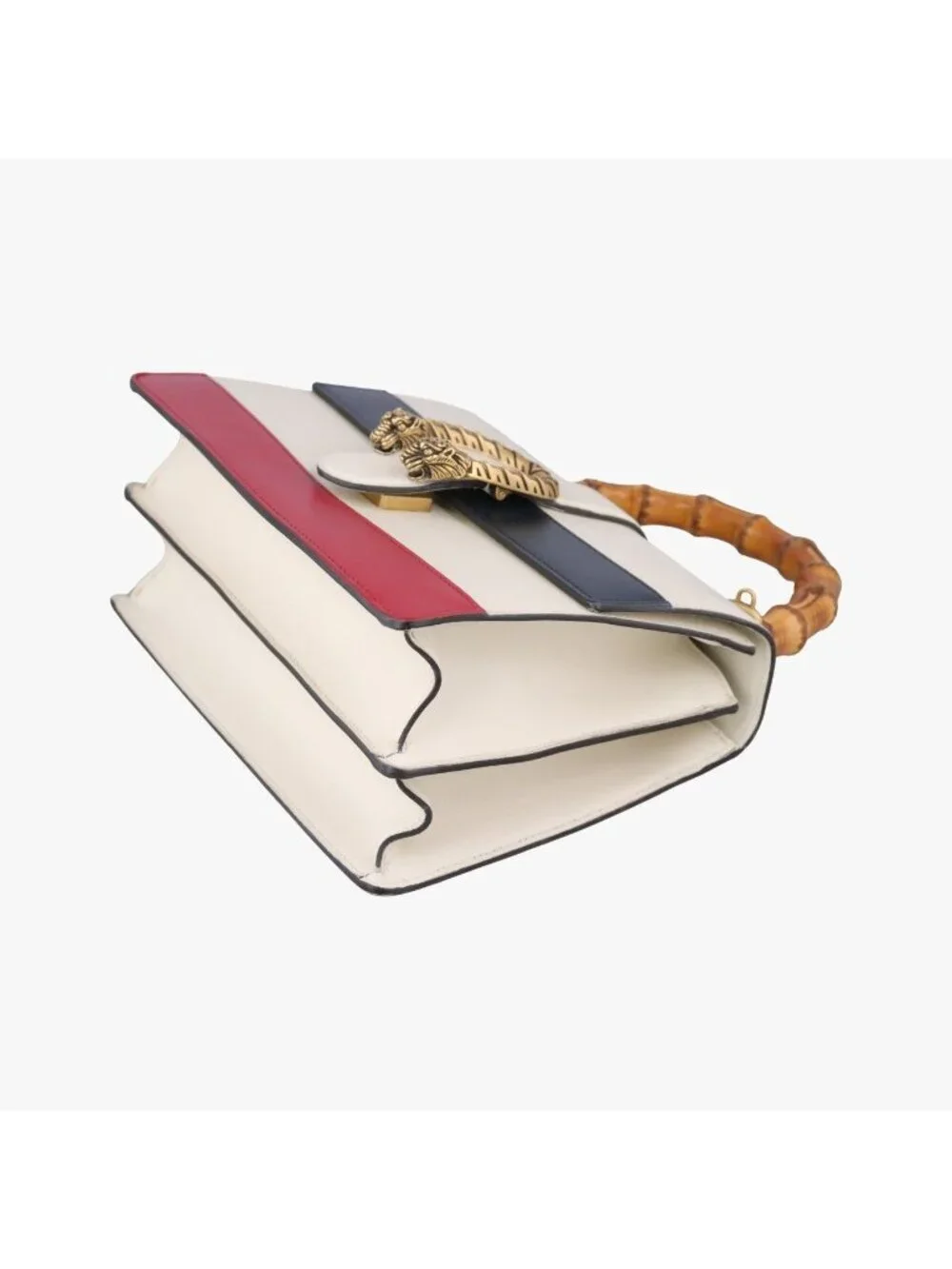 Gucci Dionysus White Navy Red Leather Shoulder Bag